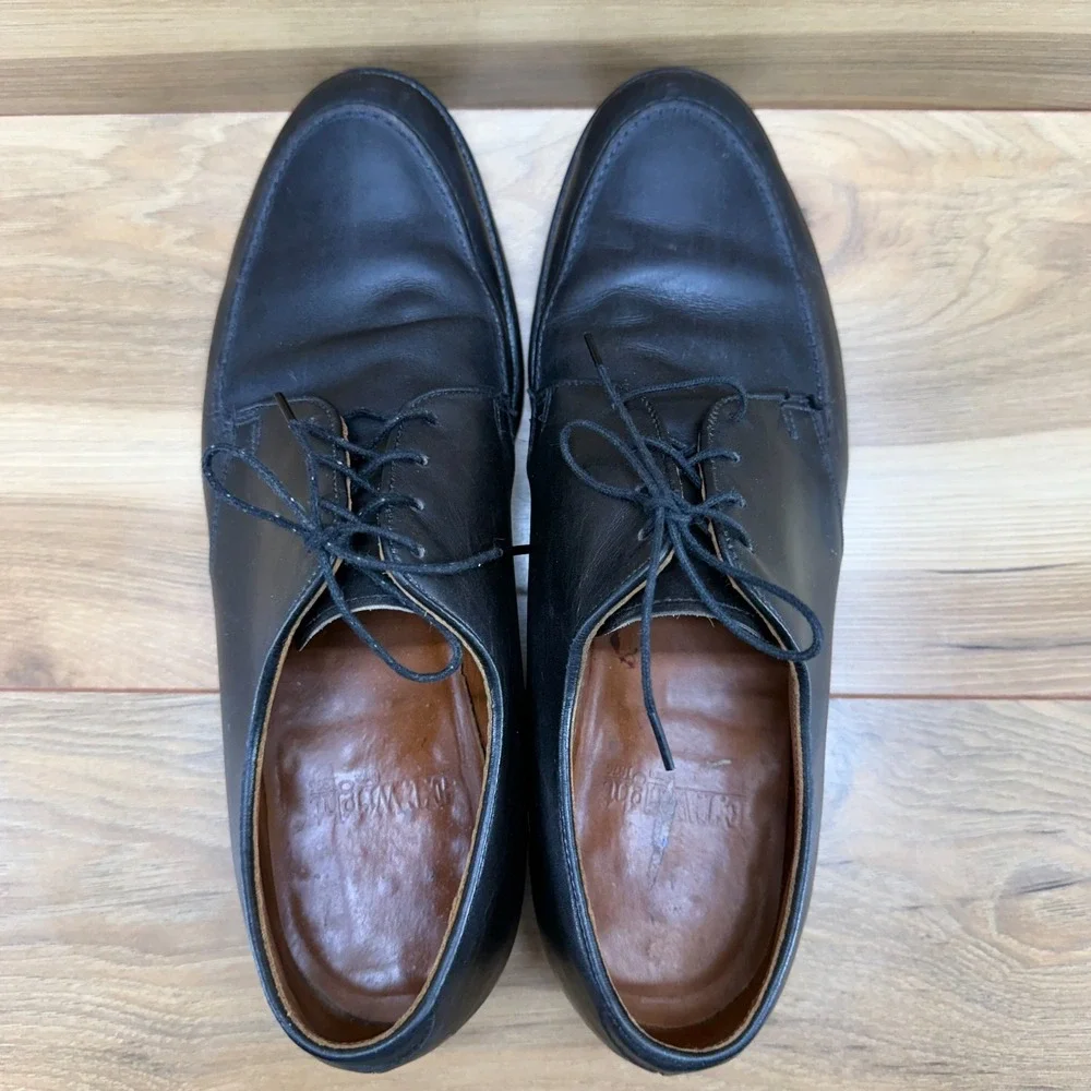 E T Wright Mens‎ 9.5 D Black Leather Dress Shoes